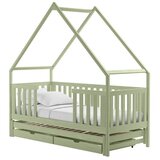  Drveni dječji krevet Magic s dodatnim krevetom i ladicom - olive - 180x80 - Bez madraca | shoptok.hr