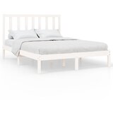 The Living Store Posteljni okvir bel iz trdnega lesa 120x200 cm - Posteljni Okvir, (21529772) | Shoptok.si