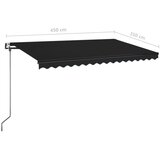Tenda na automatsko uvlačenje 450 x 350 cm antracit | shoptok.hr