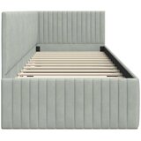  Kutni okvir kreveta Svijetlo siva 80 cm x 200 cm Baršun | shoptok.hr