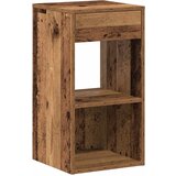 vidaXL Nočna omarica z predalom starinski les 35x34x66,5 cm | Shoptok.si