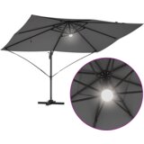 vidaXL Kantilever suncobran Antracit Poliester, čelik s premazom Veliki | shoptok.hr