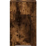 vidaXL Računalniški stolp s predalom dimljen hrast 30x44x74 cm | Shoptok.si