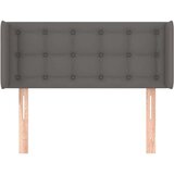  Uzglavlje s ušima sivo 93x16x78/88 cm od umjetne kože | shoptok.hr
