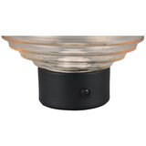Tri O Črna/bež LED zatemnitvena namizna svetilka s steklenim senčnikom (višina 14,5 cm) Earl – | Shoptok.si