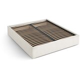 Micadoni Krem tapecirani bračni krevet s prostorom za odlaganje/bez uzglavlja s podnicom 200x200 cm Susan – | shoptok.hr