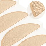 vidaXL Preproge za stopnice 15 kosov krem 65x21x4 cm, (21061114) | Shoptok.si