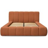 Bobochic Paris Oranžna oblazinjena zakonska postelja s prostorom za shranjevanje z letvenim dnom 160x200 cm Denali – | Shoptok.si