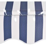 Tenda na ručno uvlačenje s LED svjetlima 300 cm plavo-bijela | Eponuda.com