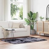 vidaXL Čupavi tepih s visokim vlaknima tamnosiva 120x170 cm poliester Cijene