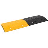 vidaXL Hitrostna ovira rumena in črna 97x32,5x4 cm guma u