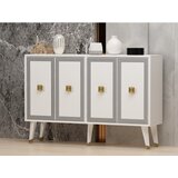 Woody Fashion ansel - white, gold whitegold console Cene