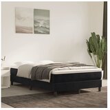  spring krevet s madracem crni 120 x 200 cm baršunasti | shoptok.hr