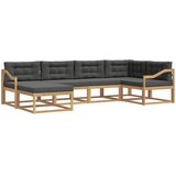 vidaXL Zunanja garnitura za sedenje 5 pcs Bela in antracit Poliester, (5000280996) | Shoptok.si