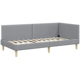  Kutni okvir kreveta s uzglavljem Svijetlo siva 80 cm x 200 cm | shoptok.hr