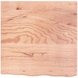 vidaXL Stenska polica svetlo rjava 60x60x4 cm trdna hrastovina | Shoptok.si