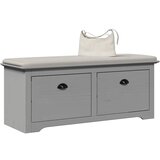 vidaXL klop v preddverju "BODO" Grey 114x40x45 cm | Shoptok.si