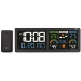  Meteostanica sa LCD ekranom u boji i budilnikom, 5V, 3xAAA + 2xAA, crna | Eponuda.com