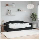 vidaXL Dnevni krevet s madracem crni 80 x 200 cm baršunasti | shoptok.hr