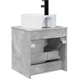  Umivaonik s policom za zid Betonska siva 49 x 44,5 x 65 cm | Eponuda.com