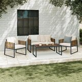 Modern Living Vrtni Set Magaluf, Antracit, Rjava, 4-Delno Cene