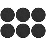  Kamen za hodanje 6 pcs Crna Ø 44 x 2 cm Guma - Crna | shoptok.hr