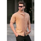 Madmext Shirt - Brown - Fitted Cene