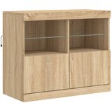  Komoda s LED svjetlima boja hrasta sonome 81x37x67 cm | Eponuda.ba