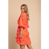Fenzy Elegantna Mini Obleka S Potiskom Toretta, Fuksija | Shoptok.si