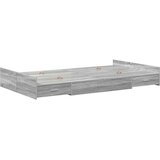  Krevet s ladicama Siva Sonoma 120 x 190 cm Konstruirano drvo | shoptok.hr