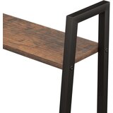 vidaXL Samostojeće police s 5 razina tamnosmeđa i crna 56x35x174 cm | shoptok.hr