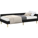 vidaXL Kotni okvir postelje z matrico z vzmetnico 2 pcs Zelena blago, (5000121214) | Shoptok.si