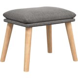  Stol za sproščanje s stolčkom za noge svetlo sivo blago, (20821739) | Shoptok.si