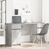 vidaXL miza betonsko siva 140x49x76 cm inženirski les | Shoptok.si