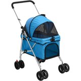  Sklopiva kolica za pse plava 76 x 50 x 100 cm od tkanine oxford | shoptok.hr