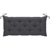  Vrtna klupa s jastukom 120 cm od masivnog bagremovog drva Antracitno siva 120 x 50 x 7 cm | shoptok.hr