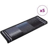  Otirači za stepenice samoljepljivi 5 kom 65x21x4 cm crno-sivi | shoptok.hr