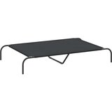 vidaXL Dvignjena pasja postelja črna 130x80x20 cm Oxford tkanina jeklo | Shoptok.si