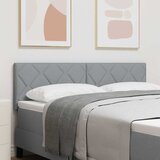  LED glava kreveta Svijetlo siva 144 cm tkanina | shoptok.hr