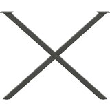vidaXL noge za jedilno mizo x-oblika 2 kosa antracit 90x(72-73) cm | Shoptok.si