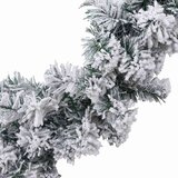 vidaXL Božićna girlanda s LED svjetlima zelena 5 m PVC | shoptok.hr