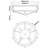 Open Design OR86607 - Plafonsko svetlo STESSO 4xE27/12W/230V prečnik 65 cm braon | Eponuda.com