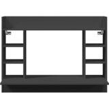  Zidni radni stol crni 105 x 48 x 75 cm od konstruiranog drva | shoptok.hr