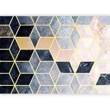  Foto tapeta - Blue Geometric Pattern 294x210 Samoljepljiva | shoptok.hr