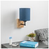  Brilagi - Zidna lampa NUBILA WOOD 1xE27/25W/230V hrast/tamno plava | Eponuda.com