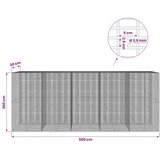  Gabion s žicom debljine 3 5 mm i mrežom 5x2 5 cm 500x30x200 cm - 30 cm 200 cm 500 cm | shoptok.hr