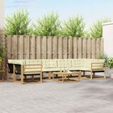  Set vanjskih sofa 8 pcs Bijela i krem 79 x 79 x 37 cm | shoptok.hr