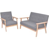  2-dijelni set sofa od tkanine svjetlosivi | shoptok.hr