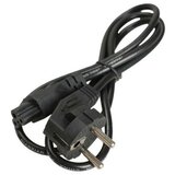 E-green Kabl za napajanje - detelina 1.8m crni