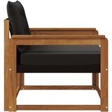  Set vanjskih sofa Čvrsto drvo akacije i Textilene Prirodna | shoptok.hr